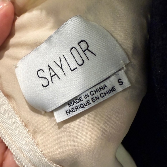 Women’s SAYLOR Alexis dress in cream & black lace. Size Small - Picture 8 of 10